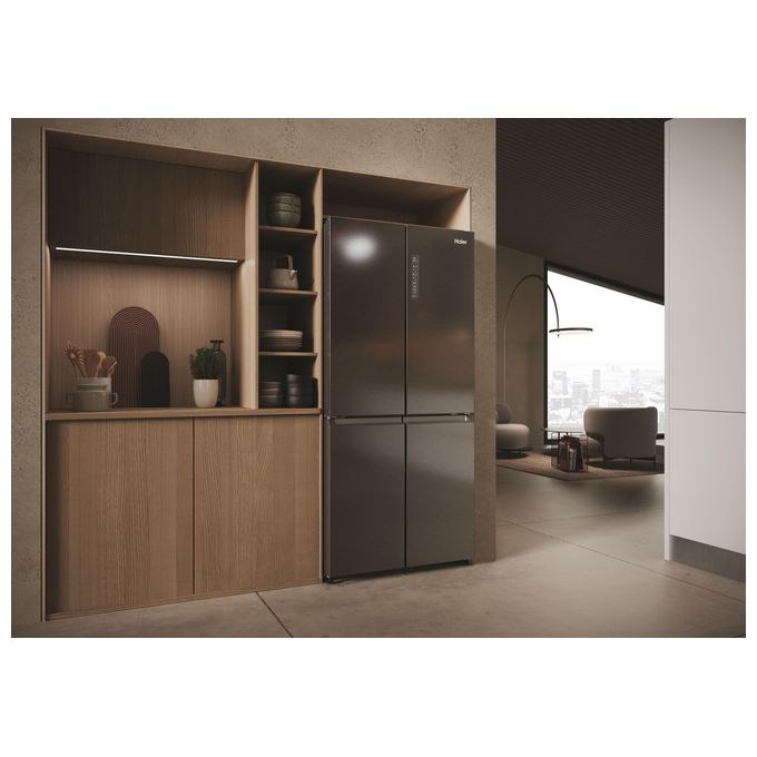 Haier HCR3818ENMD Cube 83 Serie 3 Frigorifero 4 Porte 467 L 181,5 cm Classe E 35 dB Total No Frost colore Grigio
