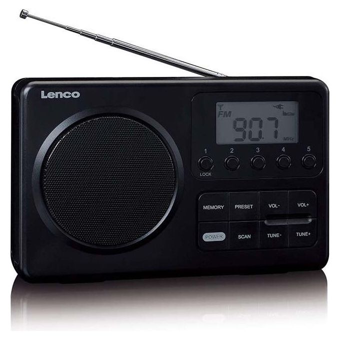 Lenco MPR-035BK Radio Portatile Nero