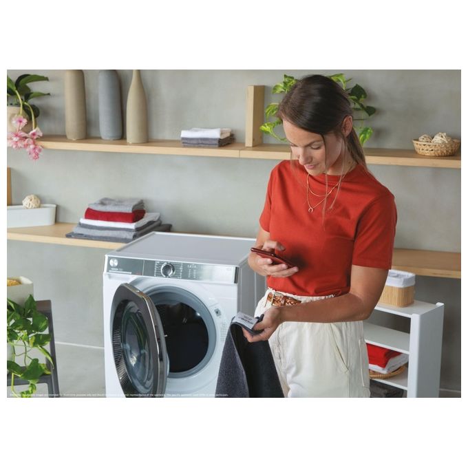 Hoover H5WPB414AMBC-S H-WASH 550 Lavatrice Frontale 14 Kg 1400 rpm Classe A Inverter Wi-Fi Vapore (85x60x68 cm) colore Bianco