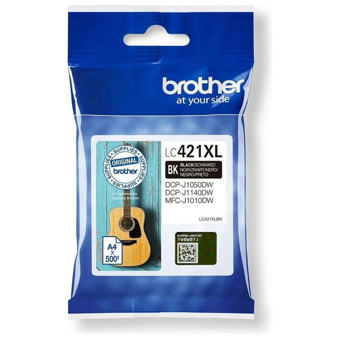 Brother LC421XLBK Cartuccia d'Inchiostro Originale Alta Capacita' XL 500 pagine colore Nero