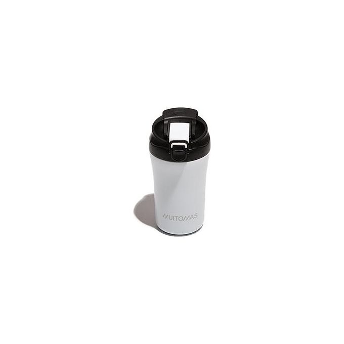 Muitomas Tazza Termica con Coperchio 350ml Bianco