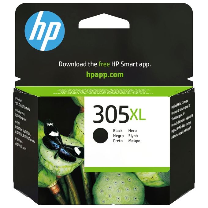 HP 3YM62AE 305XL Cartuccia di inchiostro originale Alta Capacita' 240 pagine 4 ml colore Nero