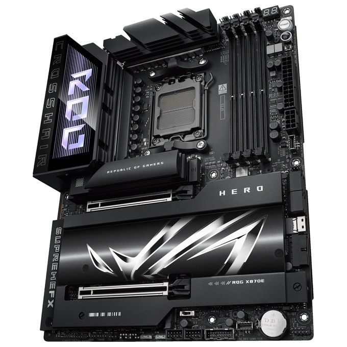 ASUS 90MB1IE0-M0EAY0 ROG CROSSHAIR X870E HERO Scheda Madre ATX Socket AM5 DDR5 192 GB PCIe 5.0 Wi-Fi 7 Bluetooth 5.4 colore Nero