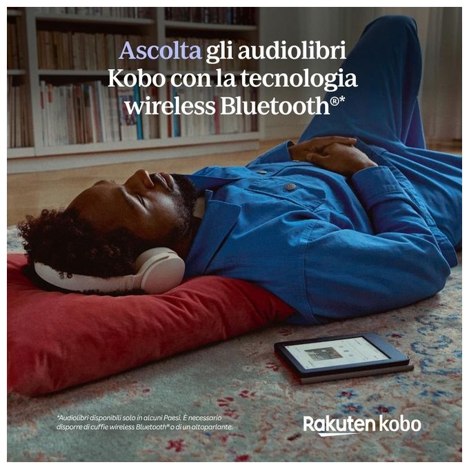 Rakuten Kobo Clara Colour, Lettore E-book, Touchscreen, 16 GB, Wi-Fi, Nero