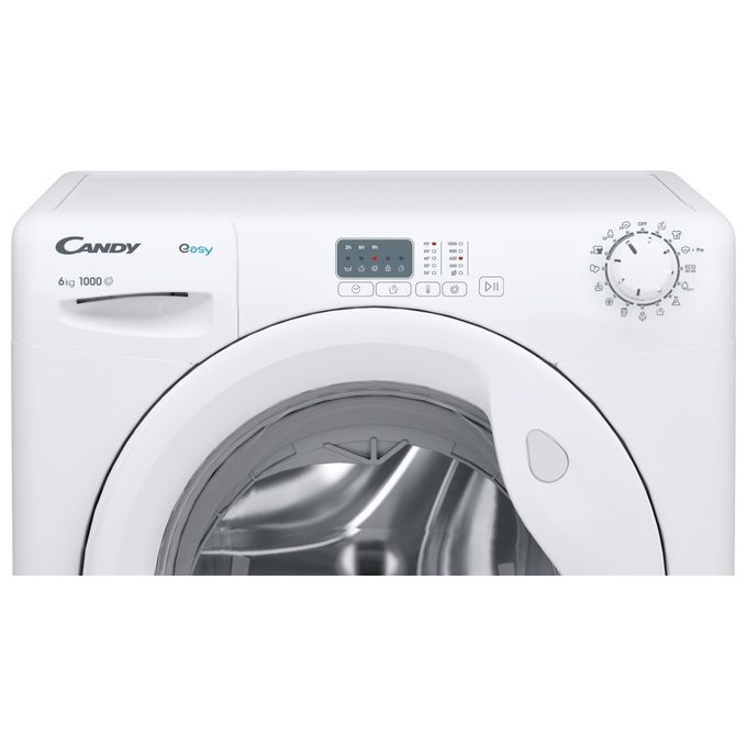 Candy EY4061DW4-1-S Lavatrice Slim 6 Kg Classe B Centrifuga 1000 giri Profondita' 48 cm