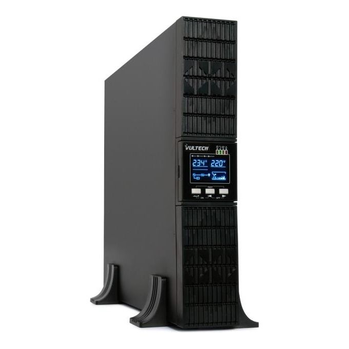 Vultech GS-3KVAS-RK Server Series UPS Gruppo di Continuita' Online 3000 VA 3000 W Doppia Conversione Onda Sinusoidale Pura Rack 19'' 2U colore Nero