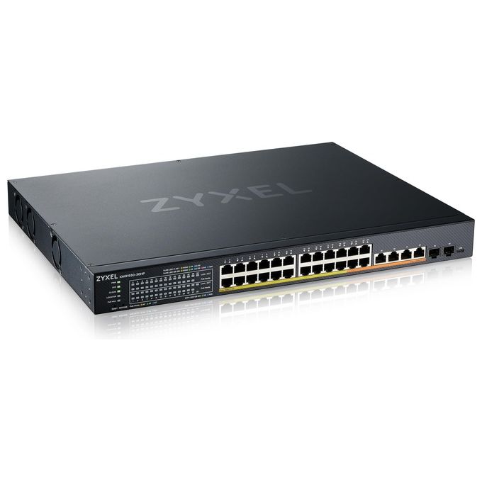 Zyxel XMG1930-30HP-ZZ0101F Switch Gestito L3 24 porte 2.5G PoE++ 700W 6 porte 10G Uplink 4 Rame 2 SFP+ colore Nero