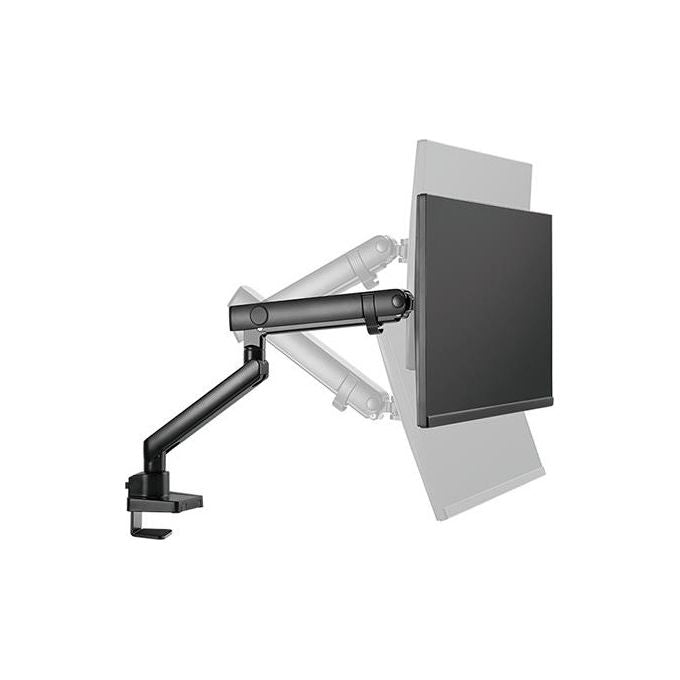 ICY BOX IB-MS313-T Supporto per Monitor da Scrivania 1 Display fino a 81,3 cm (32'') 8 Kg VESA 75x75 100x100 Regolabile Rotazione 360° Inclinazione -45° a 90° con Gestione Cavi Fissaggio a Morsa colore Nero