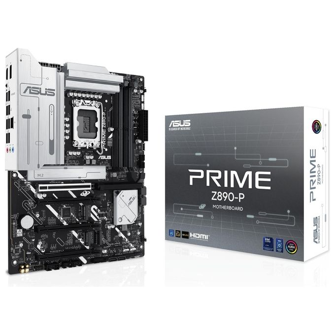 ASUS 90MB1I50-M0EAY0 PRIME Z890-P Scheda Madre ATX Socket LGA 1851 DDR5 PCIe 5.0 4 M.2 USB-C 20Gbps colore Nero