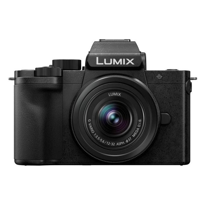Panasonic DC-G100DKEG-K Lumix G100D Fotocamera Mirrorless 20.3 MP Sensore Micro Four Thirds 4K Video Touchscreen Orientabile Mirino OLED colore Nero