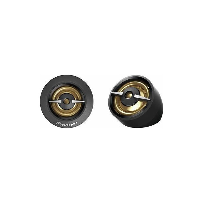 PIONEER TS-A301TW Tweeter per Auto 2 Pezzi Potenza Massima 450 W Potenza Nominale 100 W Impedenza 4 Ω Risposta in Frequenza 1.8 - 58000 Hz Sensibilita' 90 dB Diametro 20 mm Installazione 38 mm colore Nero