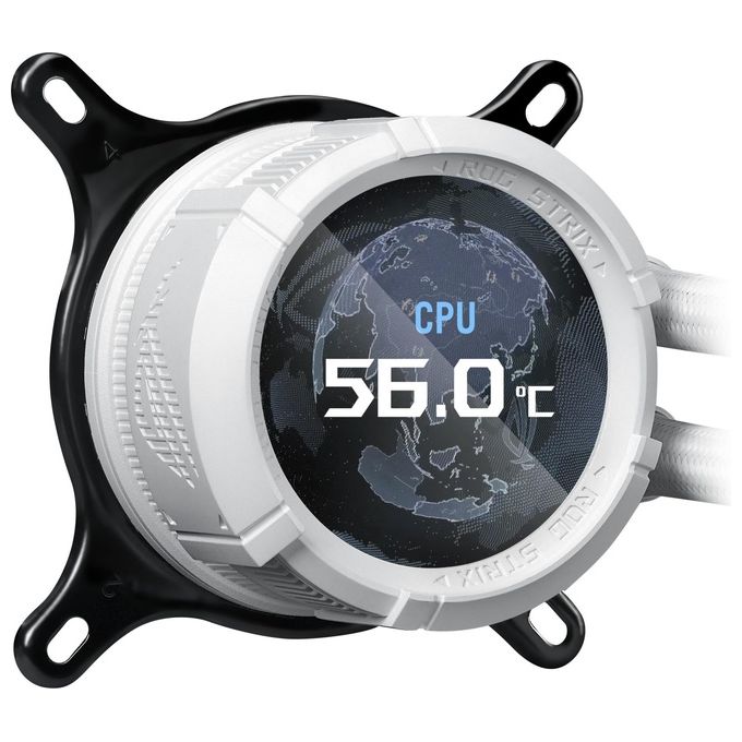 ASUS 90RC00W2-M0UAY0 ROG Strix LC III 360 Raffreddatore Liquido AIO 3 Ventole 120 mm Display LCD Programmabile ARGB Bianco