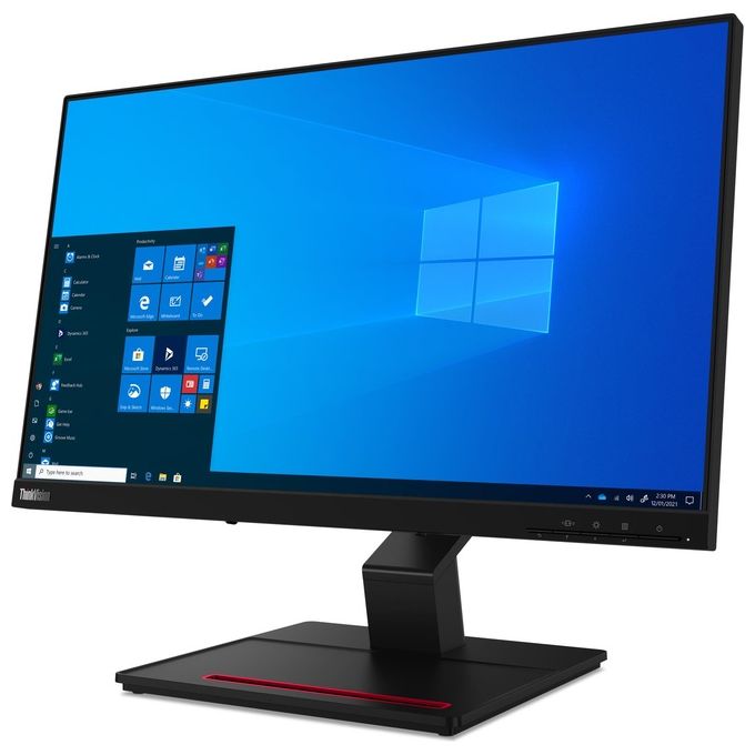 Lenovo 62C5GAT1EU ThinkVision T24t-20 Monitor Touch 23.8'' IPS Full HD 1920x1080 10 Punti USB-C HDMI DisplayPort colore Nero