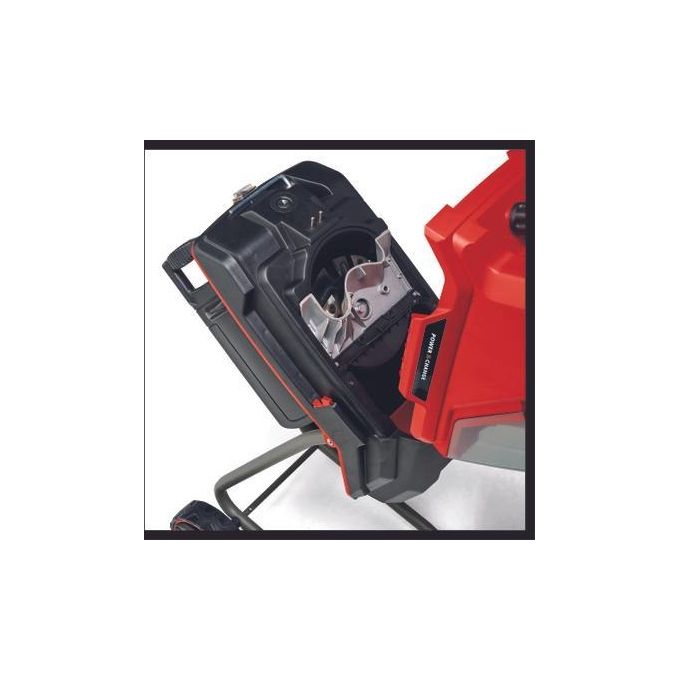 Einhell 3430710 REDAXXO 36-25 Biotrituratore a Batteria 36 V 3000 rpm 3 lame reversibili in acciaio speciale colore Nero Rosso