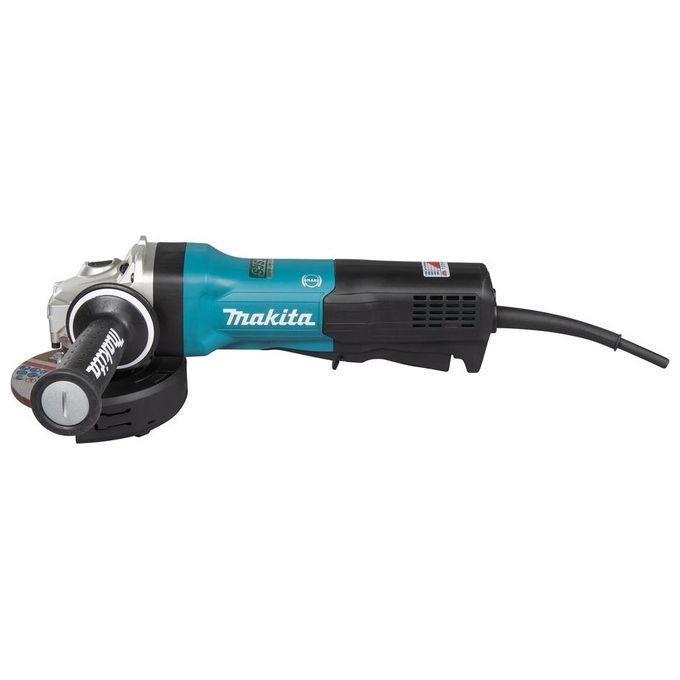 Makita GA5093X01 Smerigliatrice angolare 125 mm 1900 W Velocita' Regolabile 2800-11500 rpm Sistema SJS II Soft Start colore Nero