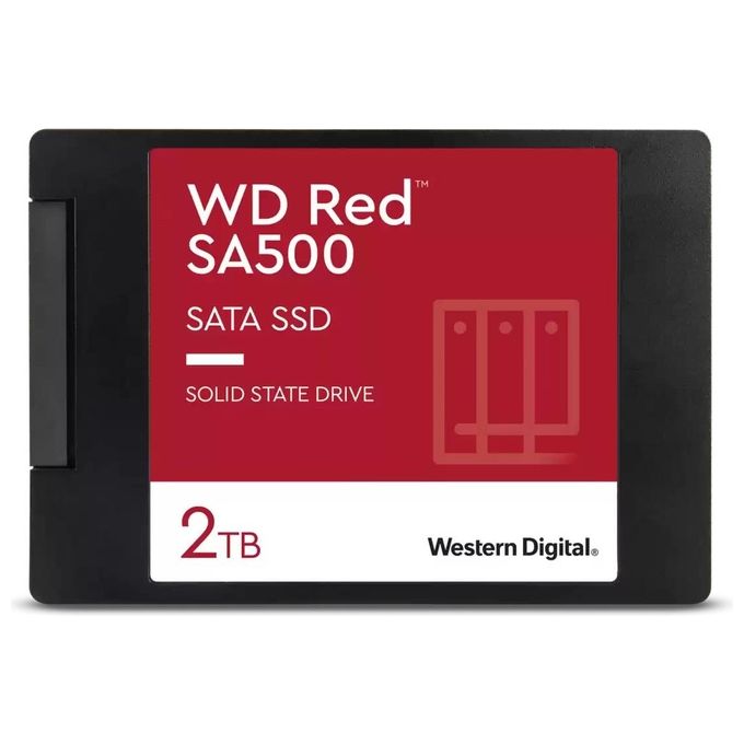 Western Digital WDS200T2R0A-68CKB0 Red SSD Interno 2 TB 2.5'' SATA 3D NAND per NAS colore Nero