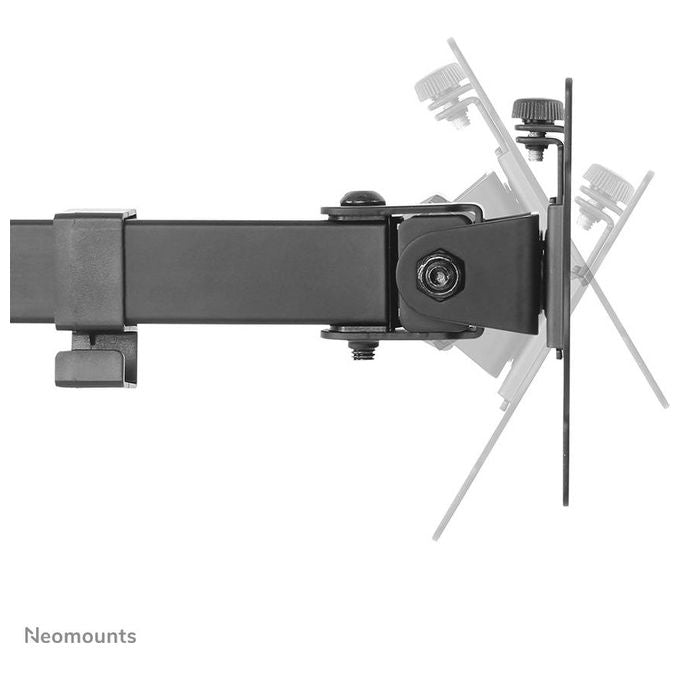 Neomounts 13058737000 FPMA-D540BLACK Supporto da Scrivania per Monitor 13-32 Pollici VESA 75x75 100x100 mm Regolabile Altezza Profondita' Inclinazione Rotazione Gestione Cavi colore Nero