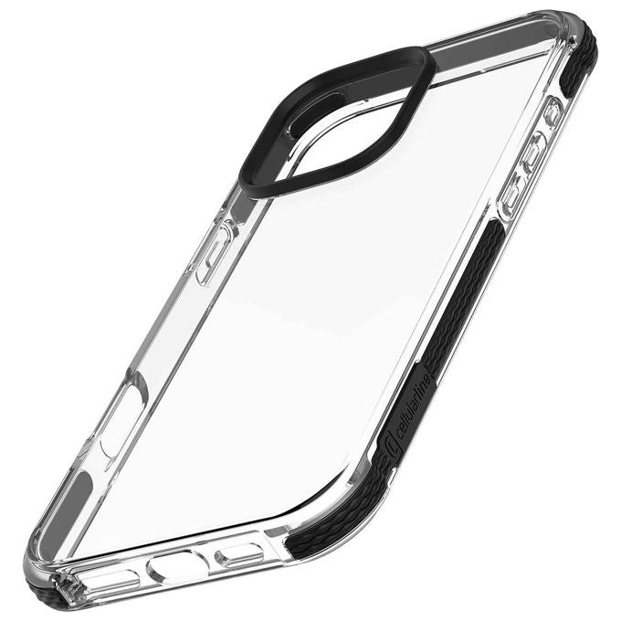 Cellularline TETRACIPH16PROT Tetra Force Strong Guard Cover iPhone 16 Pro Antiurto Antibatterica colore Nero
