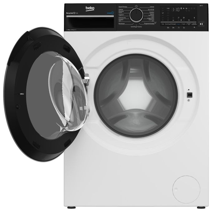 BEKO AMBT3104S Lavatrice standard 10 kg classe a 1400 giri inverter display touch oblo' nero display touch