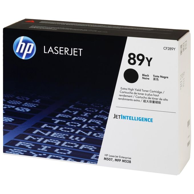 HP CF289Y 89Y Toner Alta Capacita' Originale LaserJet Enterprise M507 M528 20000 pagine colore Nero