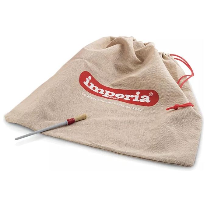 Imperia 4140 iPasta Classica Macchina per Pasta Manuale Rulli Zigrinati 6 Spessori Taglierina Duplex colore Silver