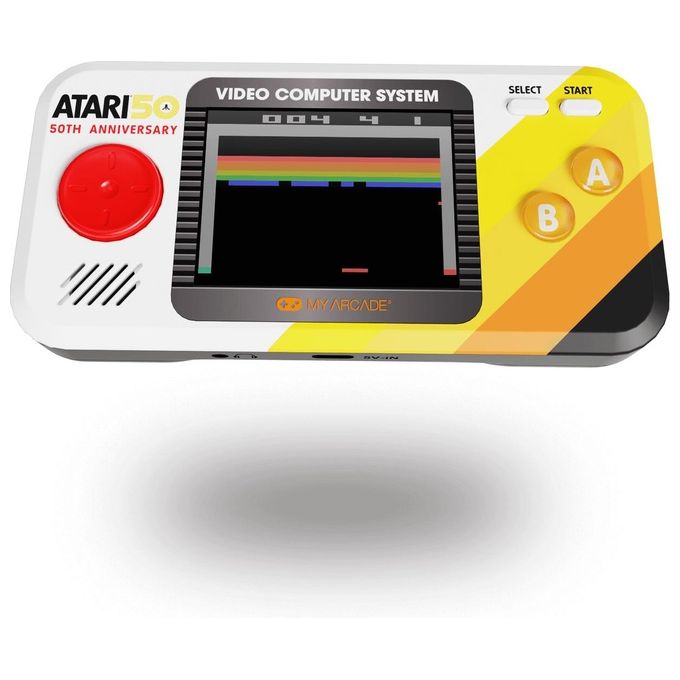 My Arcade DGUNL-7015 Pocket Player Pro Console Portatile con 100 Giochi Schermo da 2,75'' Alimentazione con 4 Batterie AA o USB-C colore Multicolore