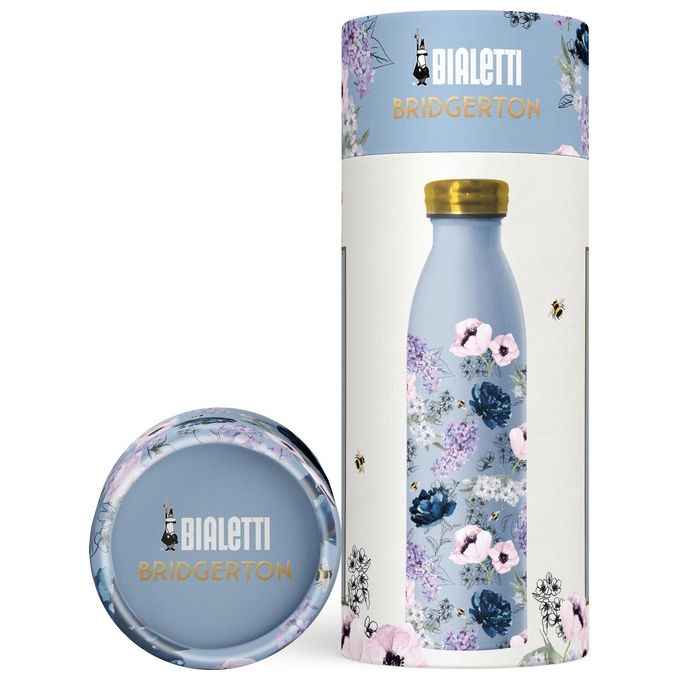 Bialetti BRID004 Bridgerton Bottiglia Termica 460 ml doppia parete acciaio inox caldo 12h freddo 24h colore Multicolore