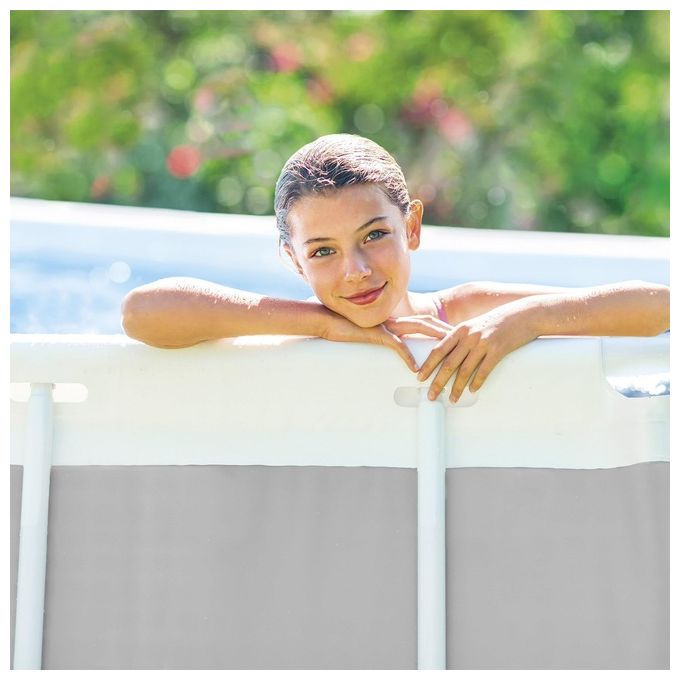 Intex Piscina 26784 Prisma Metal Frame Rettangolare Filtro A1 300X175X80