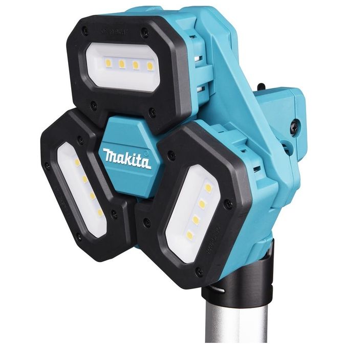 Makita DML814 Luce da Lavoro LED 3000 lm con Treppiede Regolabile colore Blu