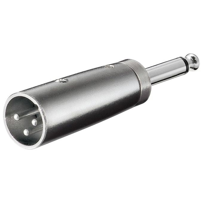 Wentronic Adattatore XLR Maschio 3 Poli 6,35mm Maschio
