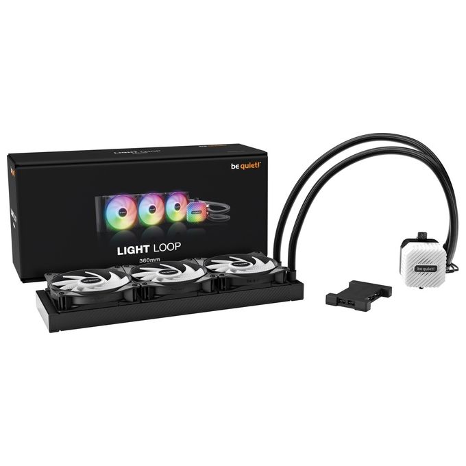 Be quiet! BW022 LIGHT LOOP 360mm Raffreddatore di Liquidi Tutto in Uno 3 Ventole 12 cm Nero