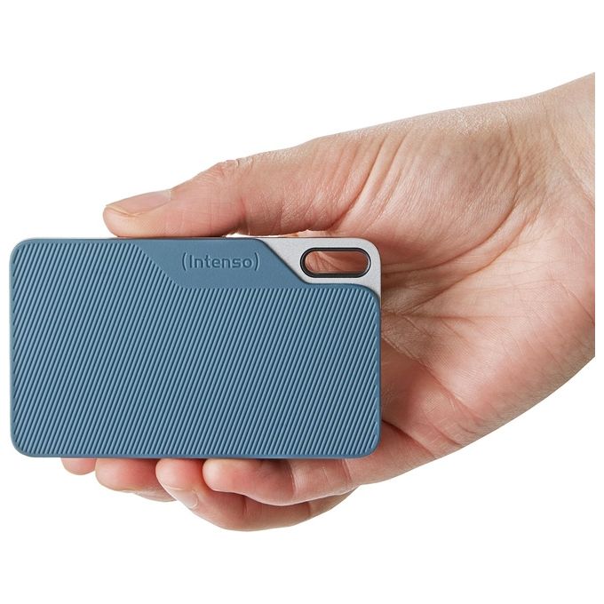 Intenso 3826470 TX100 SSD esterno 2 TB USB 3.2 Gen 1 fino a 500 MB-s colore Blu Grigio