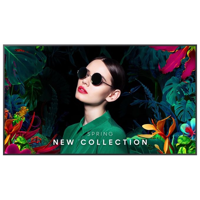 SAMSUNG SMART SIGNAGE LH85QMCEBGCXEN QM85C Monitor LCD 85'' 4K Ultra HD 500 cd-m² Wi-Fi Tizen 24-7 colore Nero