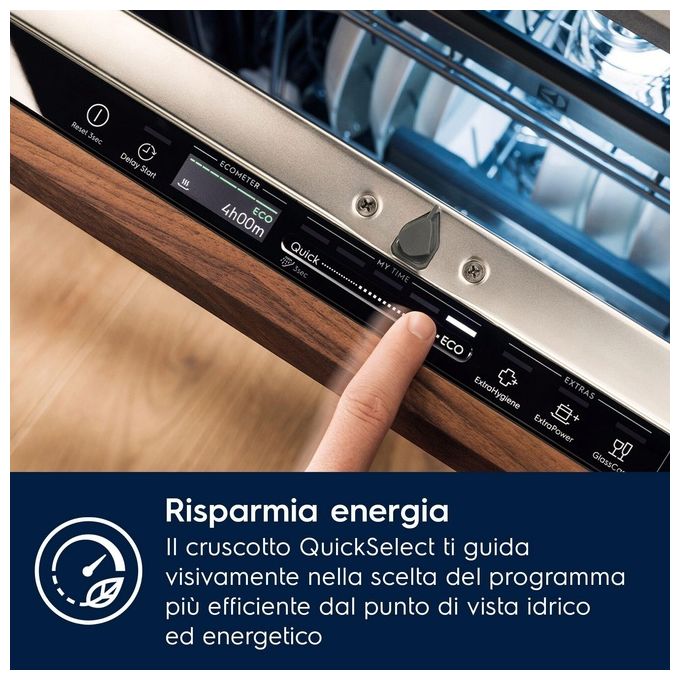 Electrolux EES68605L Serie 600 Lavastoviglie Incasso Integrata Totale 14 coperti Classe A 43 dB AirDry SatelliteClean (82x60x56 cm) colore Nero