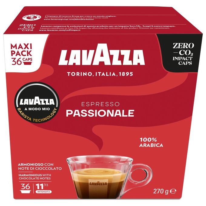 Lavazza A Modo Mio Capsule Caffe' Appassionatamente 36 Pezzi