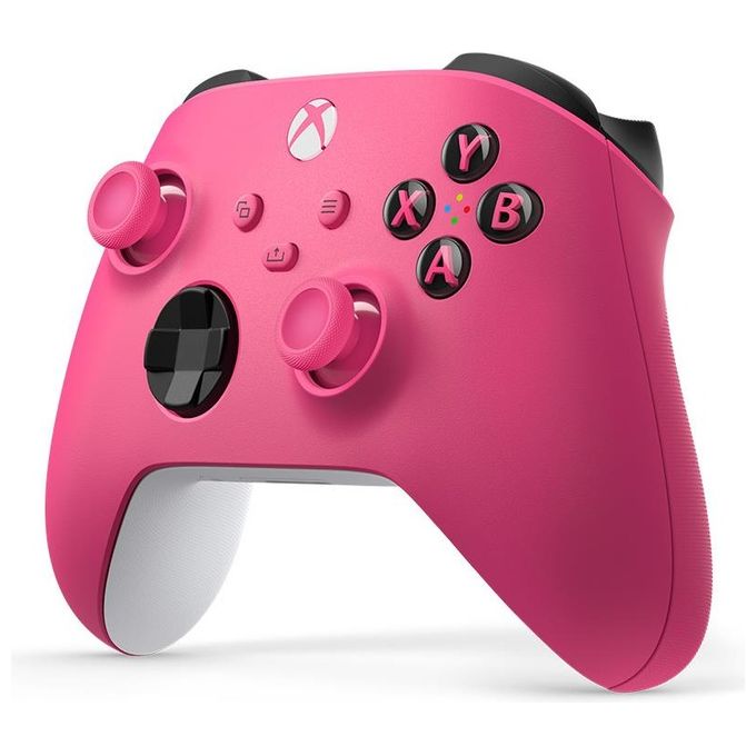 Microsoft QAU-00083 Controller Wireless per Xbox Compatibile con Xbox Series X-S Xbox One PC Windows Android iOS Bluetooth Jack 3,5 mm Pulsante Condividi Batteria AA Fino a 40 Ore colore Rosa Intenso