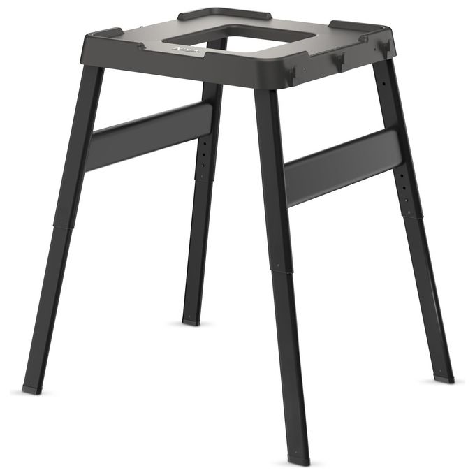 Ninja 4718J800EU Woodfire Supporto Regolabile e Tavolino Laterale Ripiano Forno da Esterno Griglia BBQ Ninja Woodfire Tavolo Carichi Pesanti Supporto Forno per Pizza Nero
