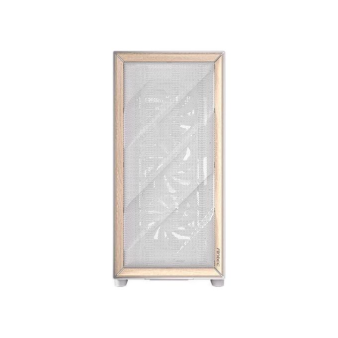 Antec FLUX WHITE Case PC Mid Tower con Vetro Temperato e Pannello Frontale in Legno di Betulla Supporto Radiatore 420 mm 5 Ventole PWM Incluse colore Bianco