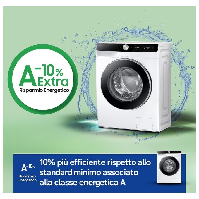 Samsung WW11DG6B85LKU3 Lavatrice Carica Frontale 11Kg 1400 giri Ai Control Eco Dosatore Classe A