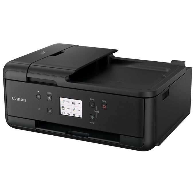 Canon PIXMA TR7650 Stampante Multifunzione 4 in 1 Getto d'Inchiostro 5 Cartucce Wi-Fi Stampa Fronte Retro Automatica ADF LCD Touch 4800 x 1200 DPI colore Nero