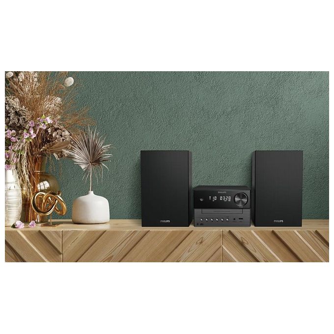 Philips TAM3505M2-12 Micro Hi-Fi DAB DAB+ FM Bluetooth 5.4 Auracast Lettore CD USB 20W colore Nero