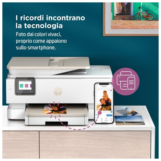 [ComeNuovo] HP ENVY 7920e Stampante Multifunzione Getto Termico d'Inchiostro A4 4800x1200 Dpi 15 Ppm Wi-fi