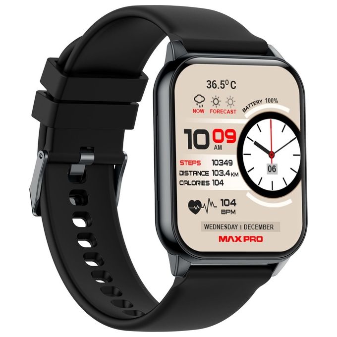 Maxcom FW25 Arsen Pro Smartwatch Display IPS 1.96'' Risoluzione 320x386 Touchscreen Sensore Frequenza Cardiaca Monitoraggio Sonno Bluetooth 5.0 Resistenza IP67 Durata Batteria Fino a 1 Mese colore Nero
