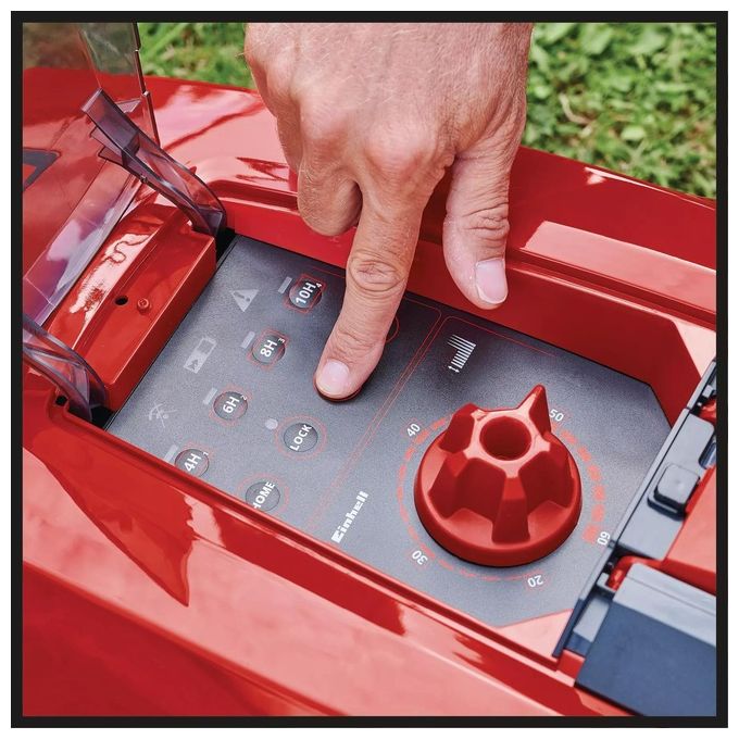 Einhell 3413961 Freelexo 300 Solo Tagliaerba robotizzato Superficie fino a 300 m² Batteria 18 V 2 Ah Tecnologia Power X-Change colore Nero Rosso