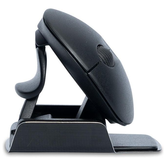 R-Go Tools RGOTWBMWLBL Mouse ergonomico R-Go Twister Ambidestro Pieghevole Bluetooth e USB 2400 DPI con Software di Pausa colore Nero