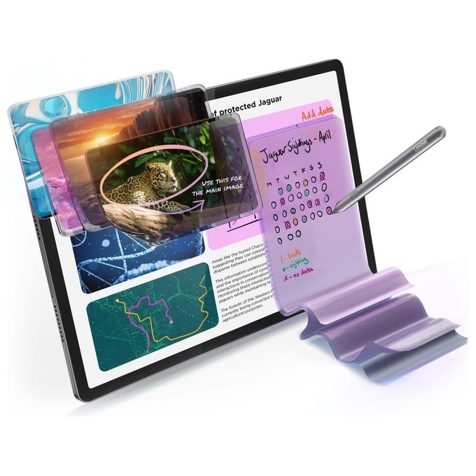 Lenovo ZAE40020SE IdeaTab Pro Tablet Android 12.7'' 3K 8 GB RAM 256 GB WiFi 6E MediaTek Dimensity 8300 Android 14 + Pen colore Luna Grey