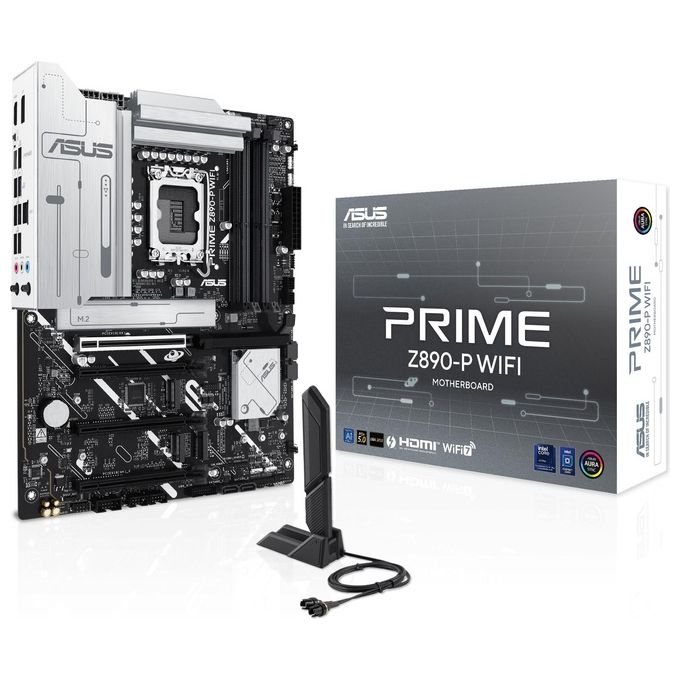 ASUS 90MB1I70-M0EAY0 PRIME Z890-P WIFI Scheda madre ATX Socket LGA 1851 DDR5 PCIe 5.0 Wi-Fi 7 USB-C Thunderbolt 4 colore Nero