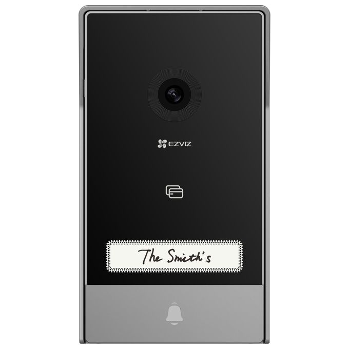 Ezviz HP7 Videocitofono Smart 2K Monitor Touch 7'' Wi-Fi Dual Band Visione Notturna Audio Bidirezionale colore Nero Argento