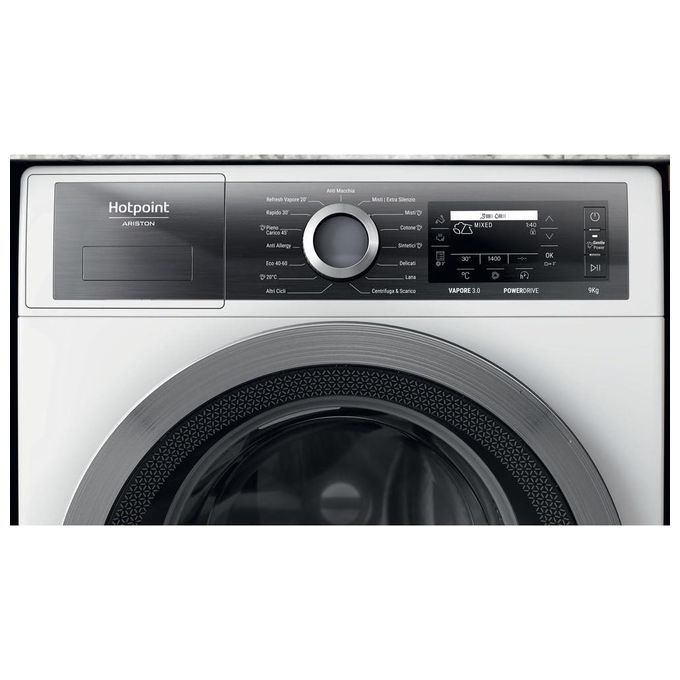 Hotpoint Gentle Power H7 99 GPOWER IT Lavatrice Caricamento frontale 9 kg 1400 Giri-min Classe A Bianco
