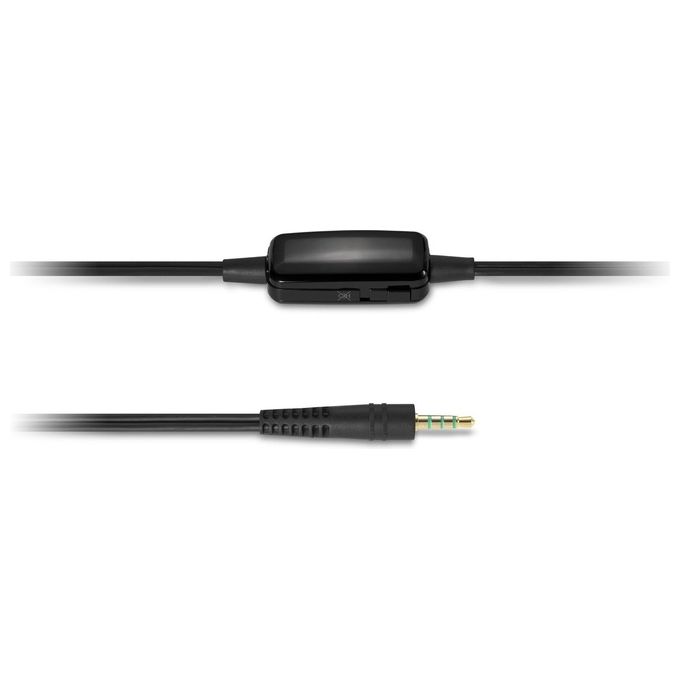 Kensington K33597WW Cuffie classiche con Jack da 3,5 mm con microfono e controllo del volume driver 40 mm archetto regolabile microfono con cancellazione del rumore colore Nero